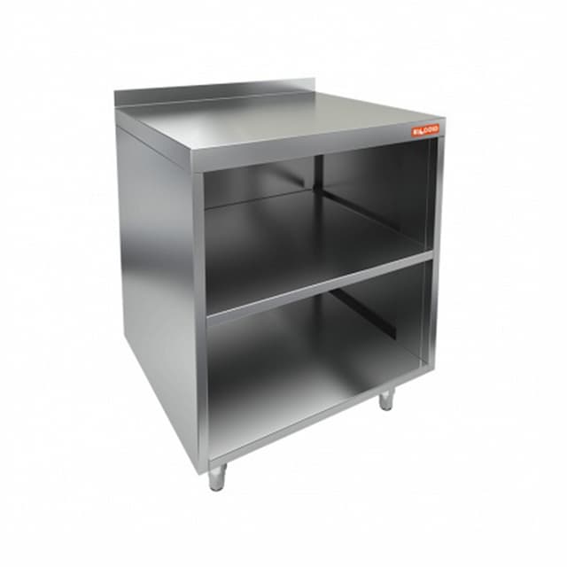 Стол открытый с полкой и бортом Hicold НБМСО-10/4БП