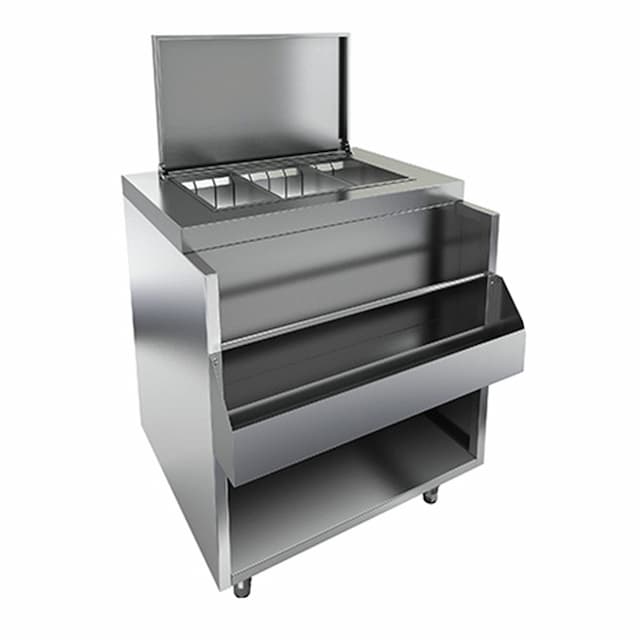 Барная станция с дополнительным карманом и крышкой Hicold НБМВЛ-7/5ККР